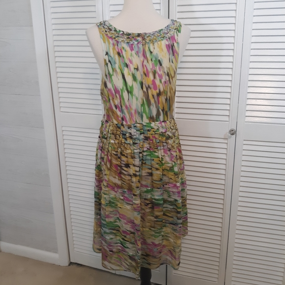 Anthro leifsdottir silk sundress sz 8 *C7 - Picture 5 of 7